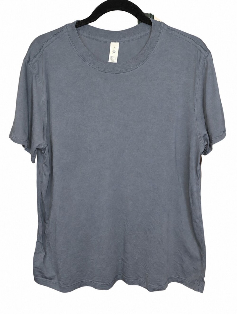 Lululemon Pima Cotton Relaxed Crewneck Tee Blue Gray Size 6